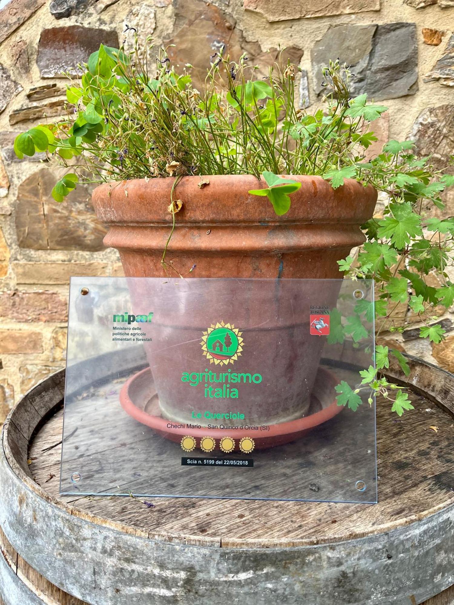 Agriturismo Le Querciole In Val D'Orcia Баньо-Виньони Экстерьер фото